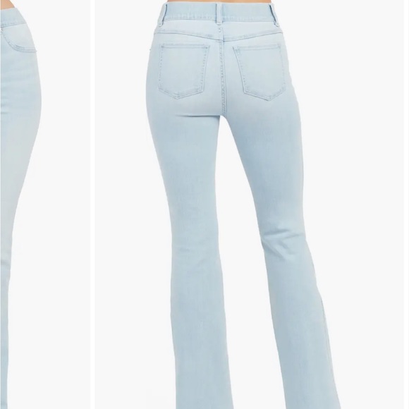 SPANX Flare Leg Pull-On Jeans Color: Retro Light Wash, Size XL 1394 - Picture 3 of 10